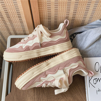 Apavi Sieviešu Zīmols Ādas Dizaineris Sievietēm Pavasaris Rudens Vulkanizētas Kurpes Apavi Šņorējamas Ikdienas Sieviešu Plakanie Apavi Jaunums