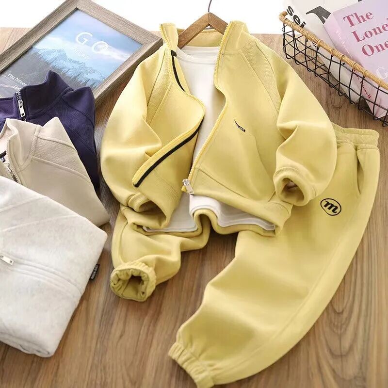 Dječji komplet odjeće od 4 do 12 godina Nova jakna za dječake i slobodno vrijeme Dvodijelni komplet za proljeće i jesen