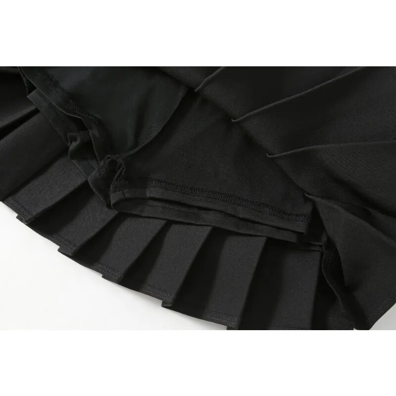 Gyermek pliszírozott szoknya tömör, A-vonalú rövid szoknya lányoknak iskolai egyenruha táncelőadás jelmez 12 Y gyerekruhák