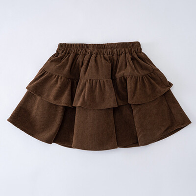 3-12 éves lányok A-vonalú redőzött mini szoknya bébi tipegő tinédzser lányoknak rövid szoknyák gyerekeknek kordbársony szoknyák gyerekruhák