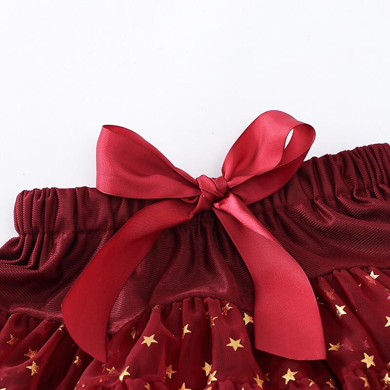 Jauki un saldi tīklveida pufīgi zvaigžņu svārki meitenei kroku svārki ballīte pufīgi svārki princeses svārki ar regulējamu jostasvietu Bērnu apģērbs