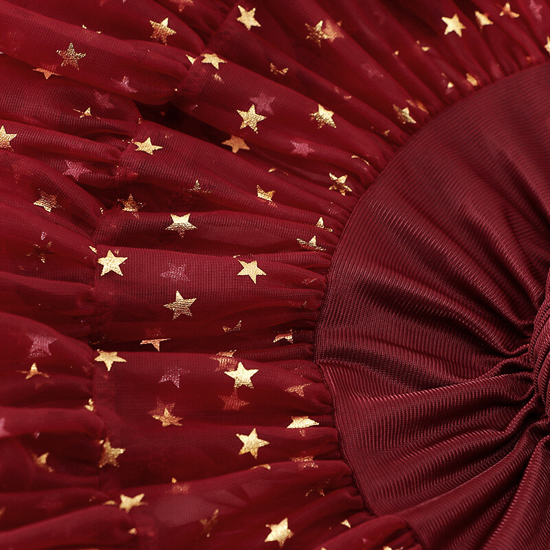 Jauki un saldi tīklveida pufīgi zvaigžņu svārki meitenei kroku svārki ballīte pufīgi svārki princeses svārki ar regulējamu jostasvietu Bērnu apģērbs