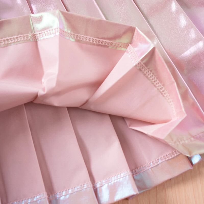 Copii mici Fete Vară Stil drăguț Fete Ocazional Jumătate Fustă Nouă Fustă pliată reflectorizante pentru copii Moda de zi cu zi