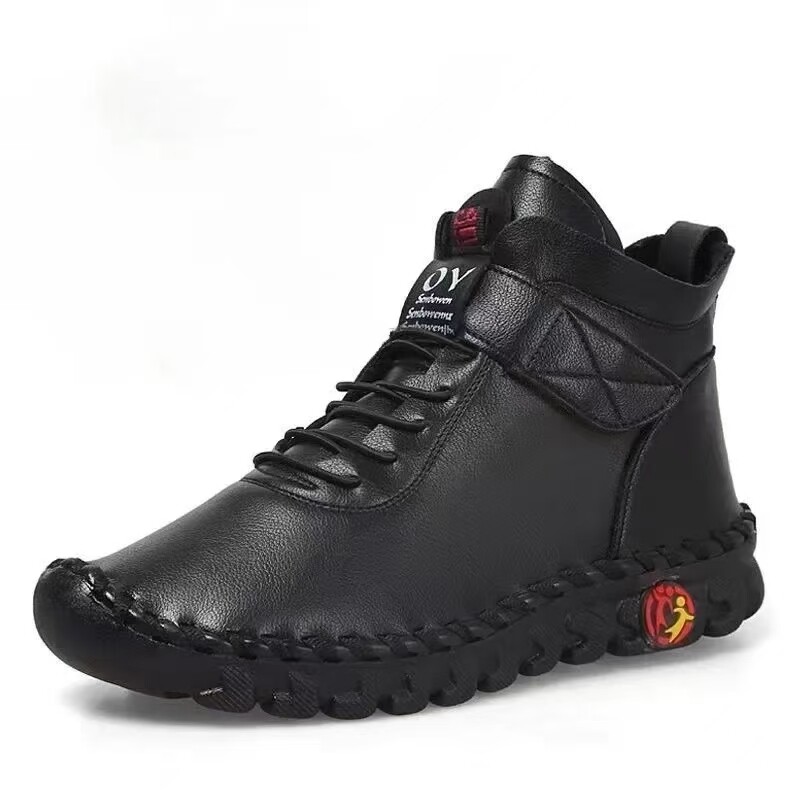 Ženske čizme Zimske gležnjače Ručno rađeni konac za šivanje Mum Pamučne cipele 2024 Nove vodootporne kratke čizme za snijeg Botas