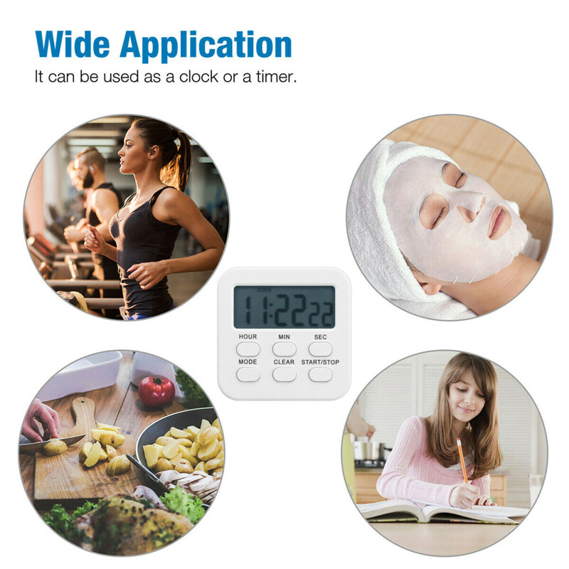 LCD skaitmeninis virtuvės laikmatis, atgalinis magnetinis virtuvės prietaisas su garsiu signalizacija, skirta maisto gaminimui. Kepimo studija