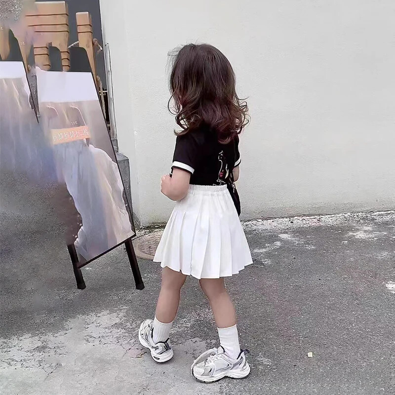 2024. gada pavasaris bērniem, meiteņu kroku svārki Harajuku pusaudžu stila rūtaini svārki Jauki japāņu skolas formas tērpi Kawaii svārki