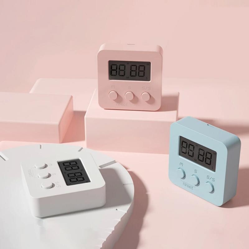 1 tk üliõhuke LCD digitaalne ekraan köögitaimer Vastupidav minutiköök toiduvalmistamise taimer loendur üles loendusmagneti äratus