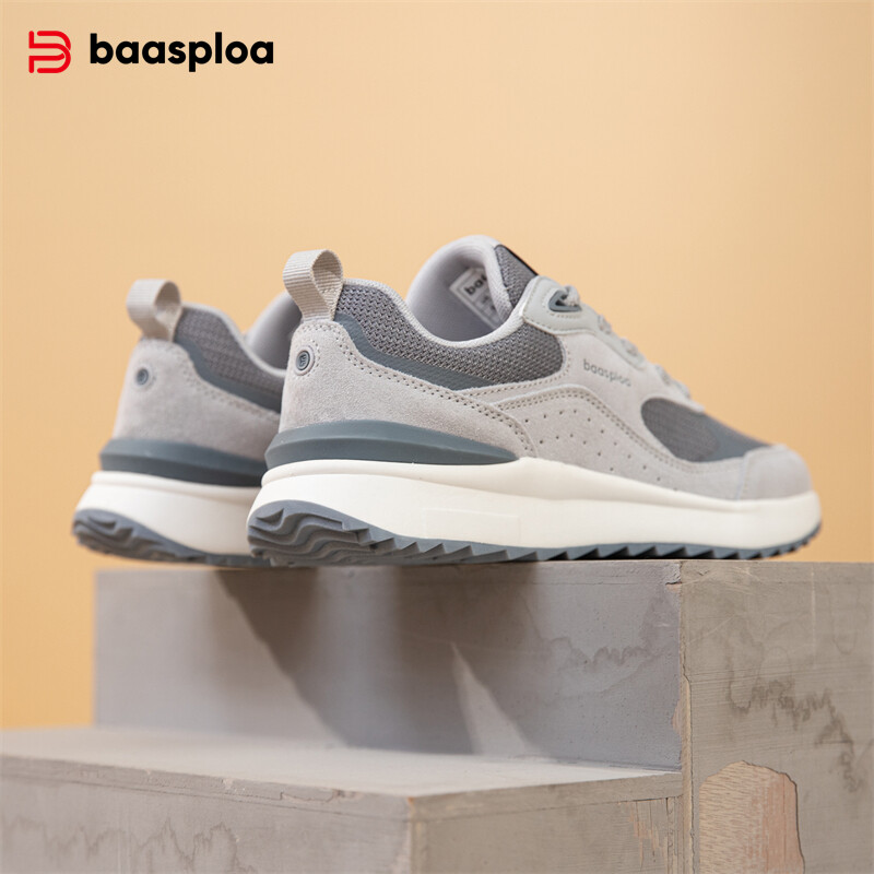 Baasploa Sieviešu ikdienas kedas Modes Jauns sietveida elpojošs vulkanizētas kurpes Sieviešu vieglas, komfortablas šņorējamas sporta apavi