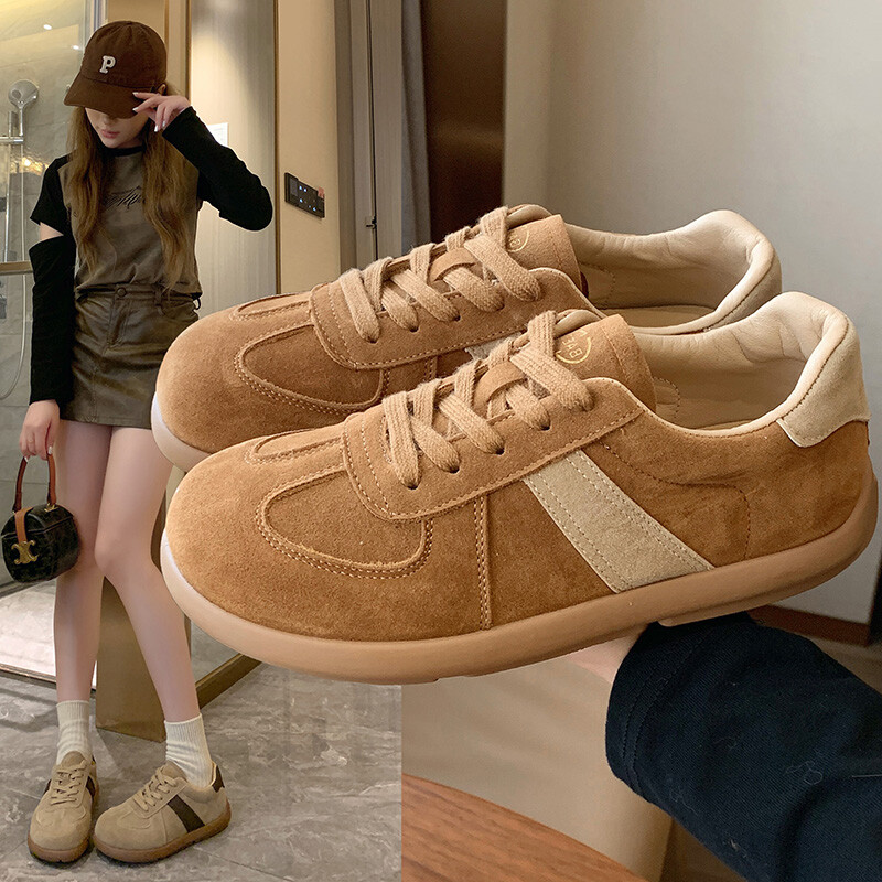 Rudens jaunas modes tendences Sieviešu ikdienas apavi koledžas stils, plats purngals, mīksts, ērti, plakana apavi āra sporta apavi ikdienas lietošanai