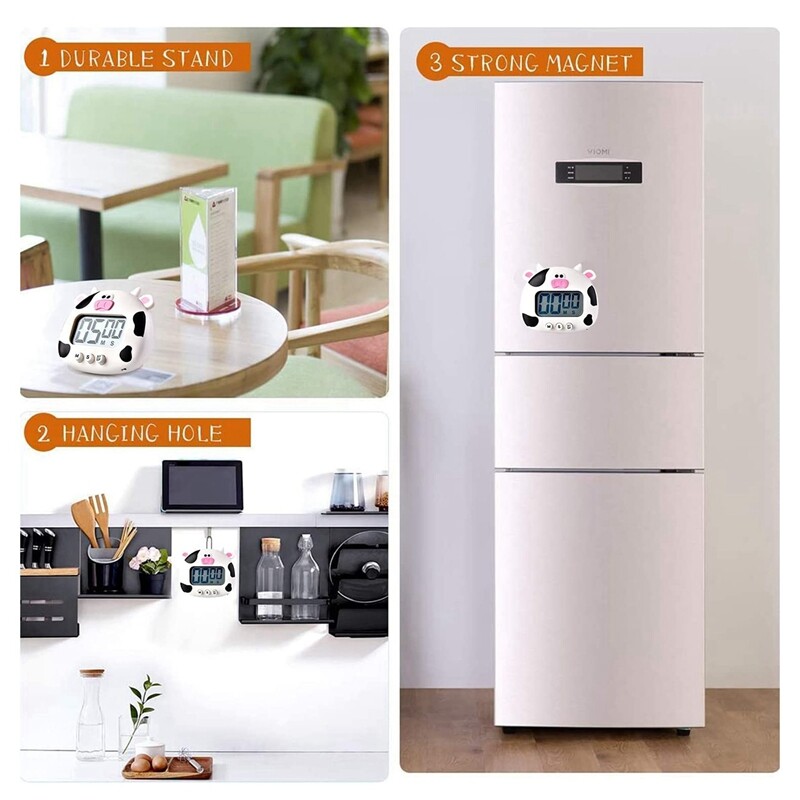 KARŠTASIS IŠPARDAVIMAS Virtuvės laikmatis, Atgalinės atskaitos laikmatis, Skaitmeninis gaminimo laikmatis, LCD didelio ekrano vaizdinis laikrodis, Maisto gaminimui Bake Sportas