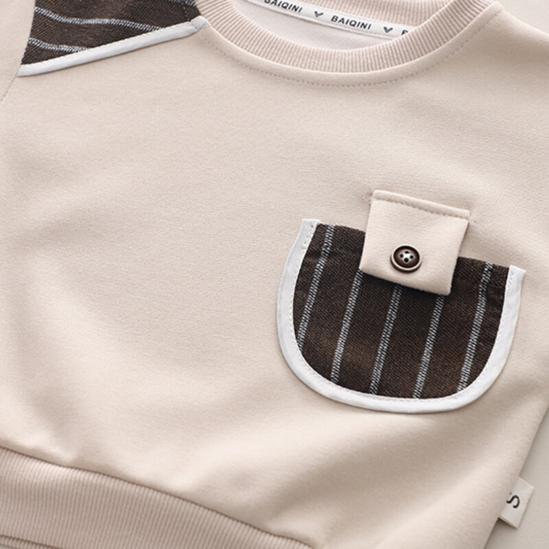 Jauns rudens zīdaiņu apģērbu komplekts bērnu zēnu T-kreklu bikses 2gab/komplekti Mazu bērnu apģērbi zīdaiņu ikdienas sporta kostīmi, bērnu treniņtērpi