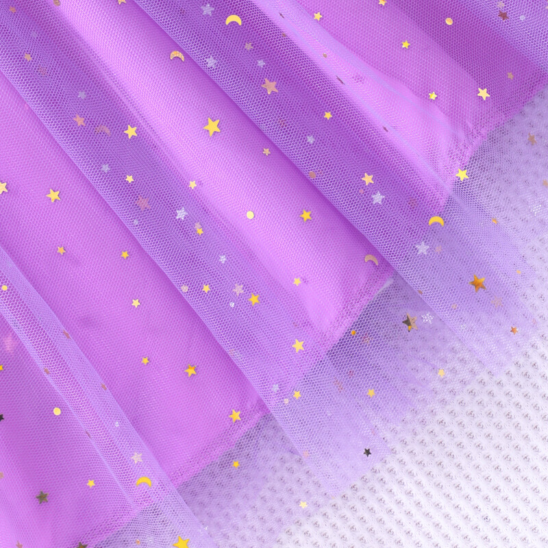 Meiteņu kleita ar garām piedurknēm apaļu kakla izgriezumu zivju zvīņā