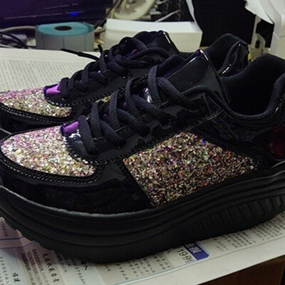 Πλατφόρμα Αθλητικά Γυναικεία Παπούτσια Casual Βουλκανιζέ Γυναικεία Bling Γυναικεία γυμναστήρια Basket Femme Chunky Sneakers Γυναικεία παπούτσια για περπάτημα