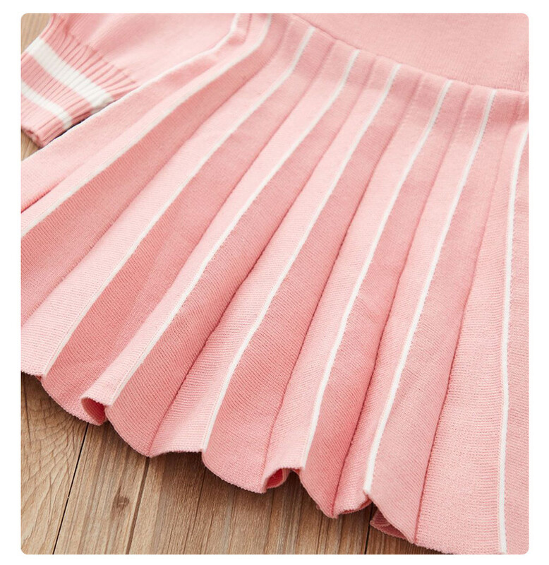 Zimska haljina za djevojčice Modna pletena haljina s leptirima za djecu Odjeća Novogodišnji dar Dječja odjeća