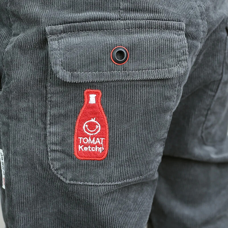 Ikdienišķas, brīvas zēnu bikses pavasara rudens bikses 5-10-12 gadus veciem bērniem Modes viengabalains, gaida nosūtīšanu