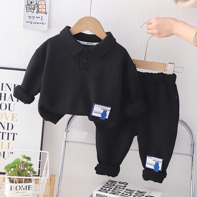 Есенни комплекти дрехи за бебета, момчета, момичета, пролетни детски дневни дрехи, пуловер с мече, панталони, анцузи, тийнейджърски горнища, панталони, 2 бр.