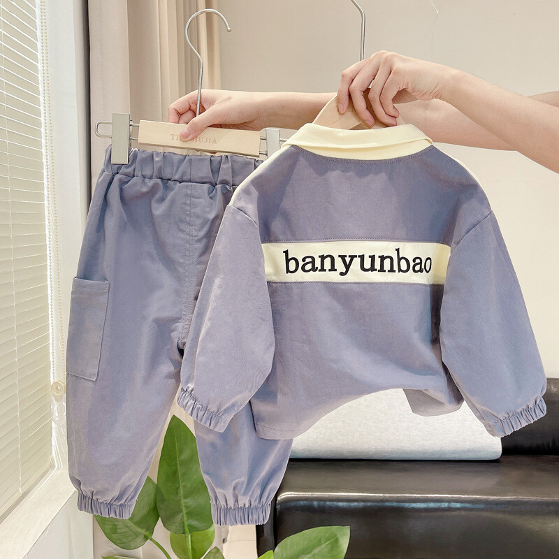 Pavasara kausāls uzvalks zīdaiņiem zēniem meitenēm multfilmas sloksnes krekls bikses 2gab/komplekts bērnu apģērbi bērnu zīdaiņu sporta apģērbi 0-5 g.