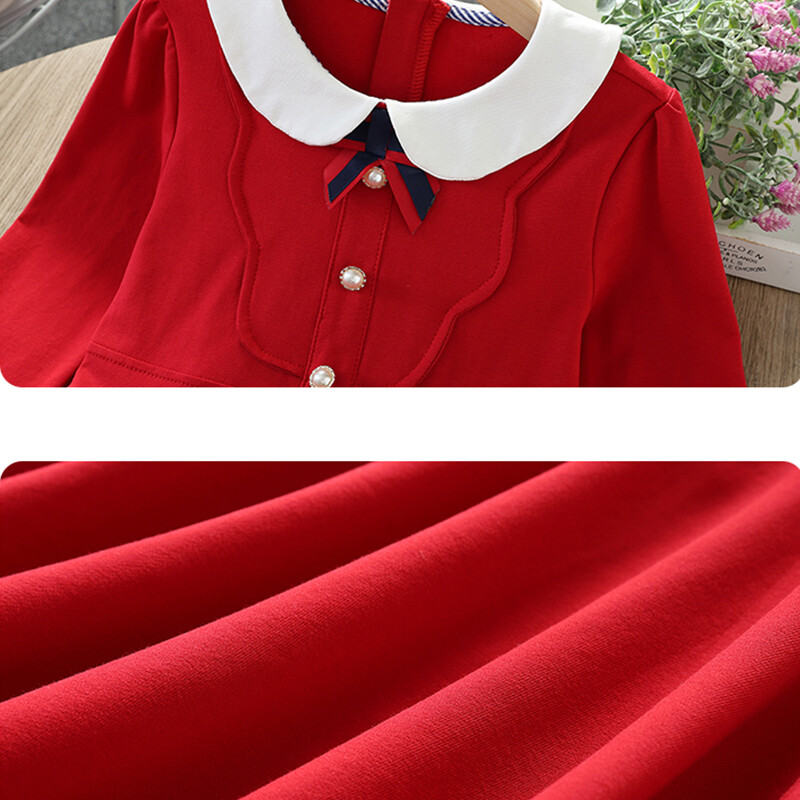 Mergaičių suknelė vaikams Kostiumas Pavasarinis languotas Preppy Ilgomis rankovėmis Paaugliams Mokyklos Vaikų Drabužiai Vestidos 6 7 8 9 10 12 14 metų