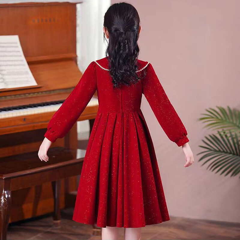 Vaikų princesės mergaičių vakarėlis vaikiška kalėdinė suknelė Mergaitės gimtadienio suknelė mergaitei Vestuvių pokylių drabužiai 4 6 8 10 12 metų