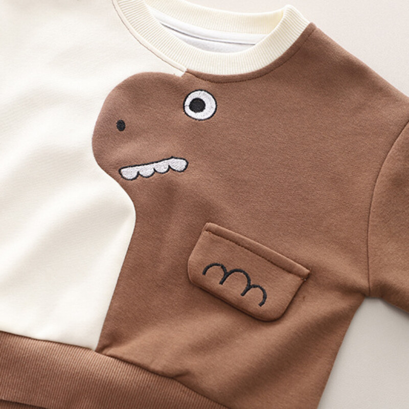 Naujas pavasario rudens kūdikių rūbų rinkinys vaikiški berniukų marškinėliai kelnės 2 vnt./komplektai Mažylių rūbai kūdikių animacinių filmų kostiumai, vaikiški sportiniai kostiumai