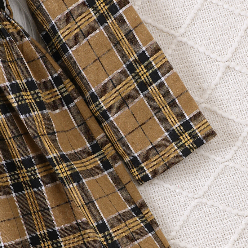 Παιδικό πουκάμισο φόρεμα για κορίτσια Ρούχα 2024 Νέα Άνοιξη Φθινόπωρο Παιδικό Casual καρό μακρυμάνικο φόρεμα πριγκίπισσας με ζώνη 5-14Y