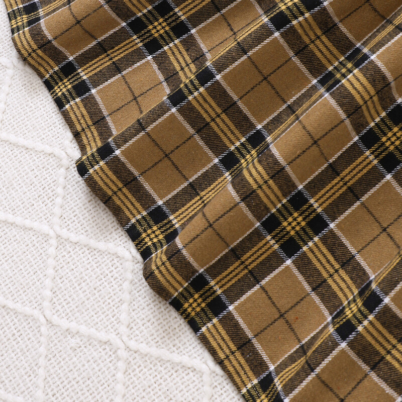 Παιδικό πουκάμισο φόρεμα για κορίτσια Ρούχα 2024 Νέα Άνοιξη Φθινόπωρο Παιδικό Casual καρό μακρυμάνικο φόρεμα πριγκίπισσας με ζώνη 5-14Y