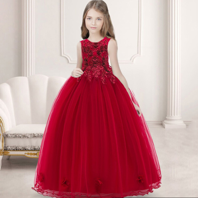 Iškilminga ilga pamergių suknelė Vaikiški drabužiai mergaitėms vaikams Elegantiška vakarėlio vestuvinė suknelė mergaičių vakaras 10 12 13 14 metų Vestidos