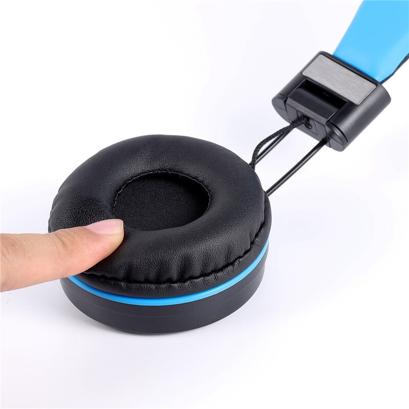 Bērnu Austiņas Austiņas Vadu Krāsains Klēpjdators Planšetdators Tālrunis Mācībām Tiešsaistes Klase Austiņas Izturīgas, Melns+Zils