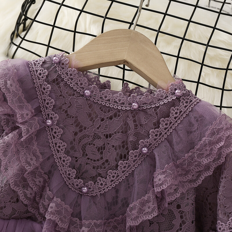 Bebeluși copii rochii pentru fete îmbrăcăminte primăvară toamnă adolescenți dantela costum petrecere seara rochii copii rochii 2 4 6 8 10 ani