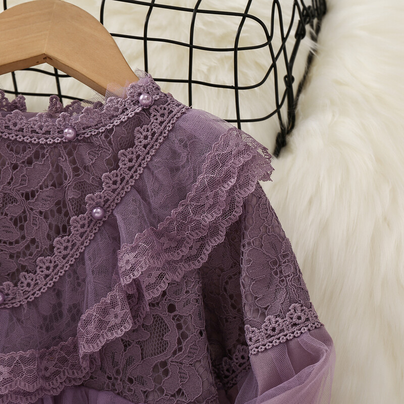 Bebeluși copii rochii pentru fete îmbrăcăminte primăvară toamnă adolescenți dantela costum petrecere seara rochii copii rochii 2 4 6 8 10 ani