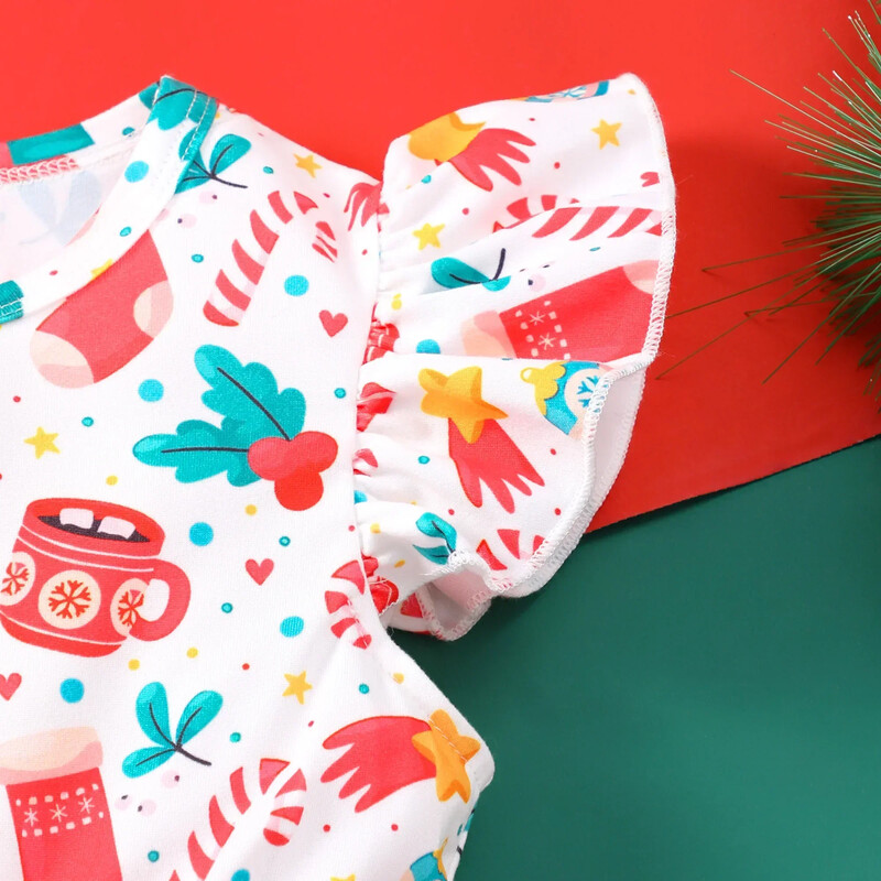 Jauna ziemassvētku bērnu kleita meitenēm vasaras īsām piedurknēm bantīte bērnu kleita ikdienišķai ventilācijai komfortabls, mīļš meiteņu apģērbs