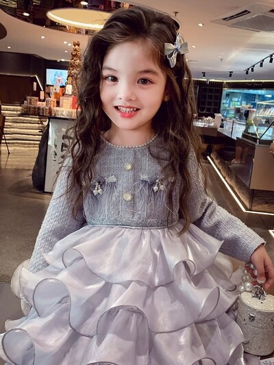 3-11 metų vaikiškos vakarėlio suknelės mergaitėms, kūdikiams, ilgomis rankovėmis TUTU suknelė