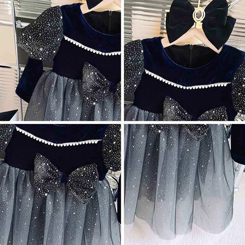 Mažylei mergaitei pavasario rudeniui princesės suknelės mielos vakarėlio vaikams drabužėliai mergaičių tiulio suknelė vaikams drabužiai Vestidos