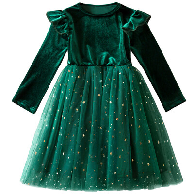 Καυτό κόκκινο χριστουγεννιάτικο φόρεμα για κορίτσια Ρούχα γενεθλίων για παιδικό πάρτι Χειμερινό φθινόπωρο Παιδικές παγιέτες κορίτσια 2024 Πρωτοχρονιάτικη χριστουγεννιάτικη στολή