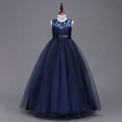 Καλοκαιρινό φόρεμα 2021 για κορίτσια Δαντελένια γαμήλια φόρεμα Παιδικά φορέματα για κορίτσια Κομψό φόρεμα πριγκίπισσας Παιδικά ρούχα 3 10 12 ετών