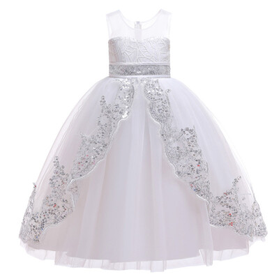 Καλοκαιρινό φόρεμα 2021 για κορίτσια Δαντελένια γαμήλια φόρεμα Παιδικά φορέματα για κορίτσια Κομψό φόρεμα πριγκίπισσας Παιδικά ρούχα 3 10 12 ετών