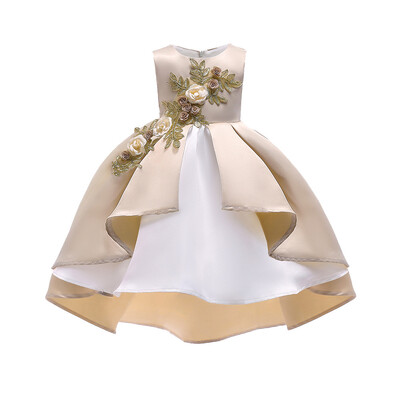 Φόρεμα λουλουδιών για μωρά Παιδικά λουλούδια Κομψή πριγκίπισσα παράνυμφος φόρεμα για πάρτι Κοστούμια νυφικό 5t 2~10T