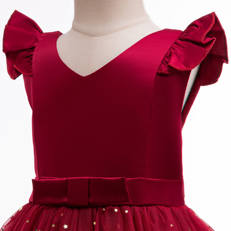 Kalėdinė suknelė Mergaitei Naujųjų Metų Vaikų Drabužiai Blizgučiai Tinklelis Tutu Mergaitei Elegantiška princesės suknelė Vaiko gimtadienio vakarėlio kostiumas