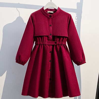 Βρεφικά φόρεμα για κορίτσια Άνοιξη Φθινόπωρο 2024 Νέα Παιδικά Ρούχα Μόδα Κολλεγίου Μακρυμάνικα Παιδικά Φορέματα 4 5 6 7 8 9 10 12 Χρόνια