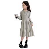 Φανταστικό κορίτσι πουλόβερ φόρεμα Παιδική μόδα Πλεκτό φόρεμα τρομπέτας για κορίτσια Παιδικά φθινοπωρινά ρούχα για ηλικία 5 6 7 8 9 10 11 12 13 14