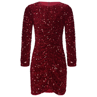 Παιδικό κορίτσι με γκλίτερ παγιέτες φόρεμα μακρυμάνικο κορμάκι για κορίτσι γενέθλια τελετή αποφοίτησης Vestidos