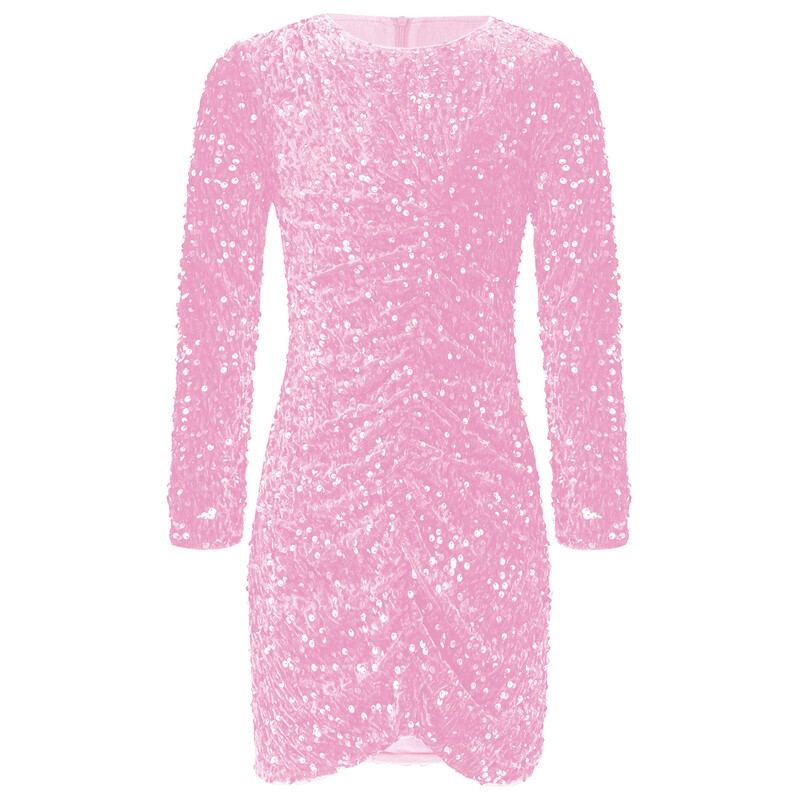 Παιδικό κορίτσι με γκλίτερ παγιέτες φόρεμα μακρυμάνικο κορμάκι για κορίτσι γενέθλια τελετή αποφοίτησης Vestidos