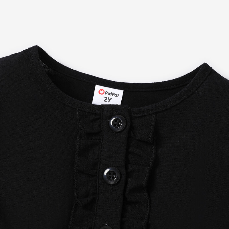 PatPat Toddler Girl kleitu komplekts ar ģeometrisku plandīšanās piedurknēm