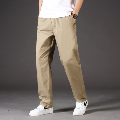 Ανδρικό ανοιξιάτικο καλοκαιρινό παντελόνι Βαμβακερό παντελόνι Cargo Casual Sports Ελαστικό παντελόνι μακριά μέση Harajuku Παντελόνι με τσέπες με φερμουάρ