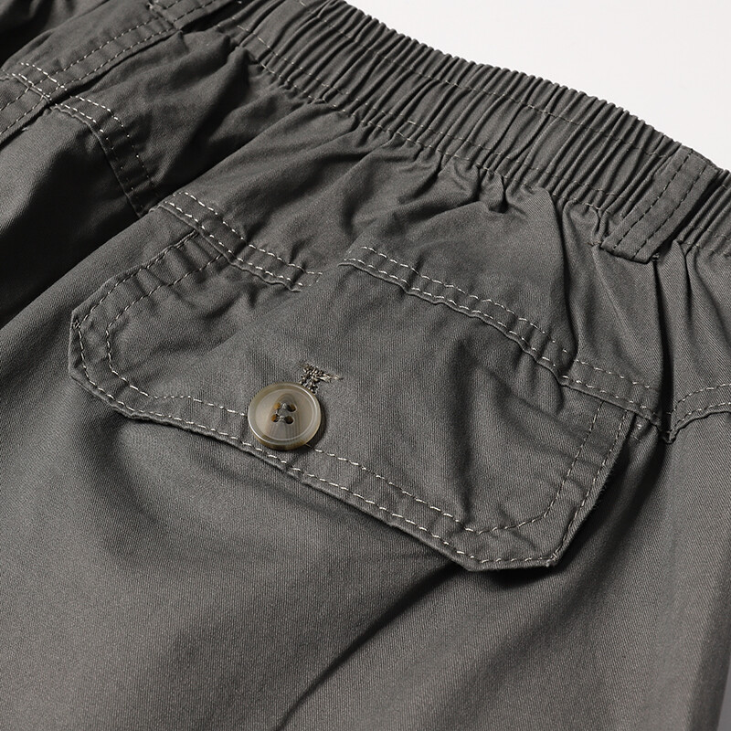 Ανδρικό ανοιξιάτικο καλοκαιρινό παντελόνι Βαμβακερό παντελόνι Cargo Casual Sports Ελαστικό παντελόνι μακριά μέση Harajuku Παντελόνι με τσέπες με φερμουάρ