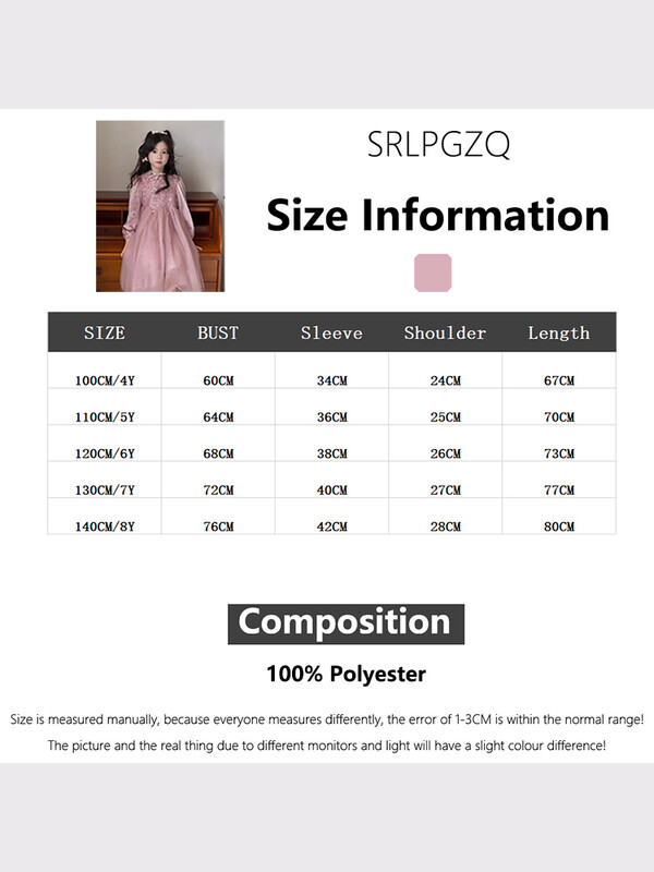 Lányos parti ruhák Bársonyos gyöngy flitteres ruha Elegáns hercegnős esküvői ruha Gyermekruházat Gyerek születésnapi parti ruhák 4-8Y