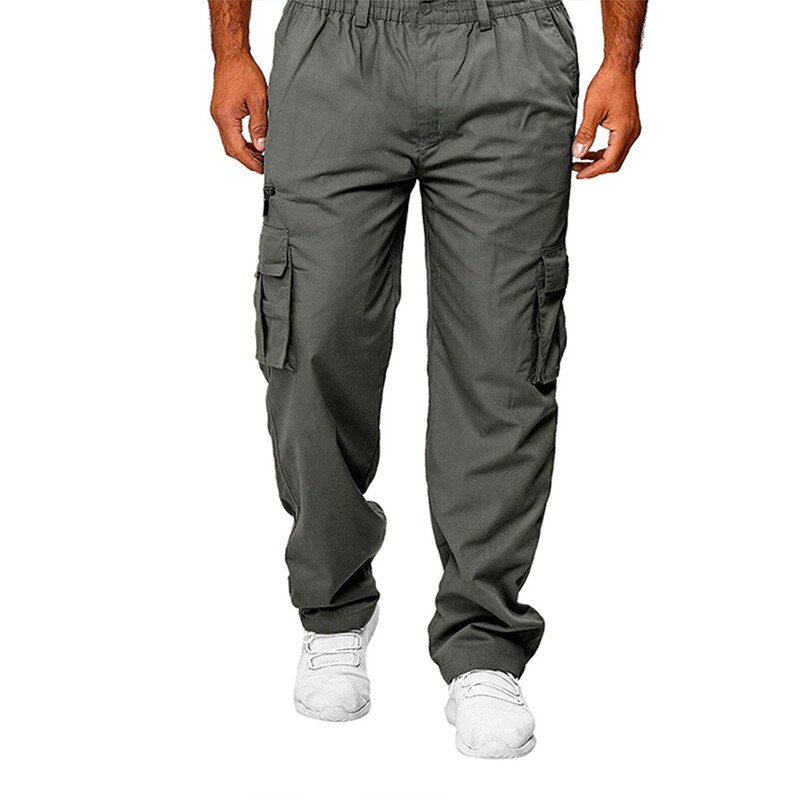 Vyriški Vyriški laisvi tiesiomis kojomis madingi kasdieniai Vyriški laisvalaikio laisvi, tiesių kojų kombinezonai Lauko kelnės vyriškos