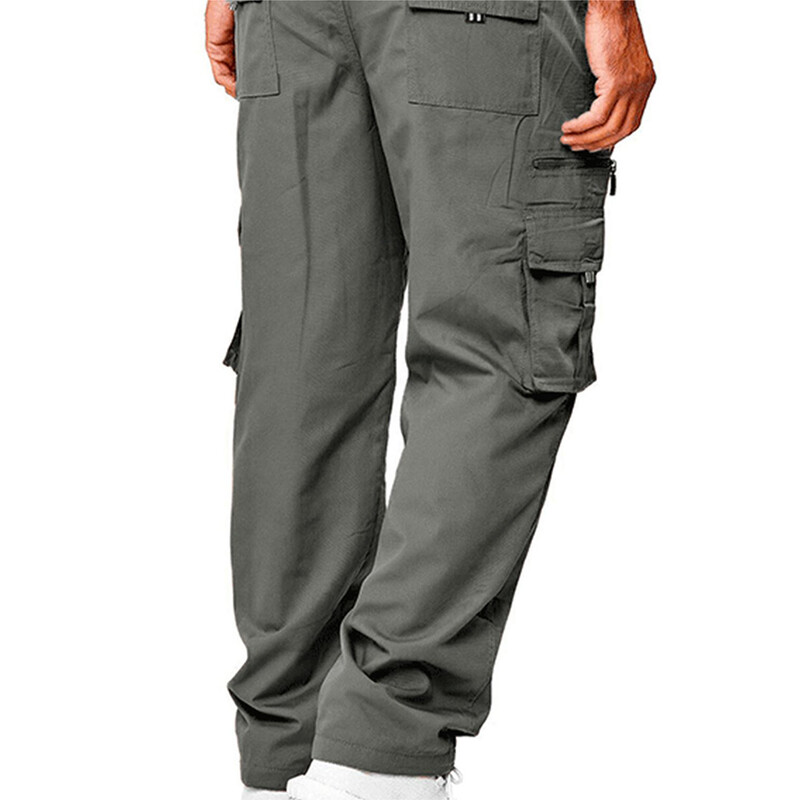 Vyriški Vyriški laisvi tiesiomis kojomis madingi kasdieniai Vyriški laisvalaikio laisvi, tiesių kojų kombinezonai Lauko kelnės vyriškos