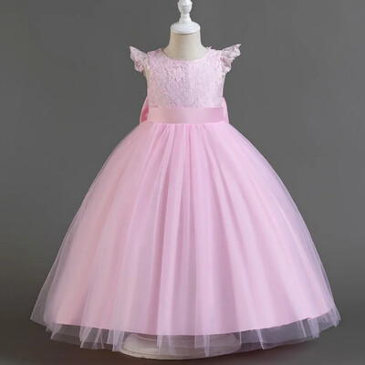 Meiteņu kleitas Bērnu Eleganta Luksusa Kāzu Līgavas Māsa Kristību Izlaiduma Kleita No 7 8 līdz 10 12 gadiem, melns, vecs, garš apģērbs bērniem