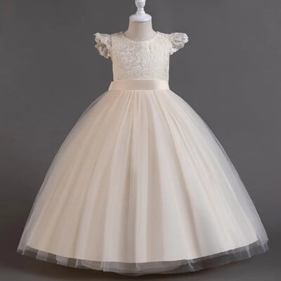 Meiteņu kleitas Bērnu Eleganta Luksusa Kāzu Līgavas Māsa Kristību Izlaiduma Kleita No 7 8 līdz 10 12 gadiem, melns, vecs, garš apģērbs bērniem